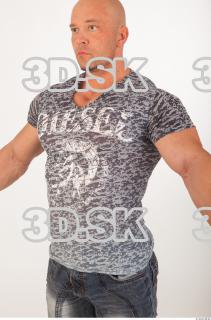 Upper body gray tshirt 0002